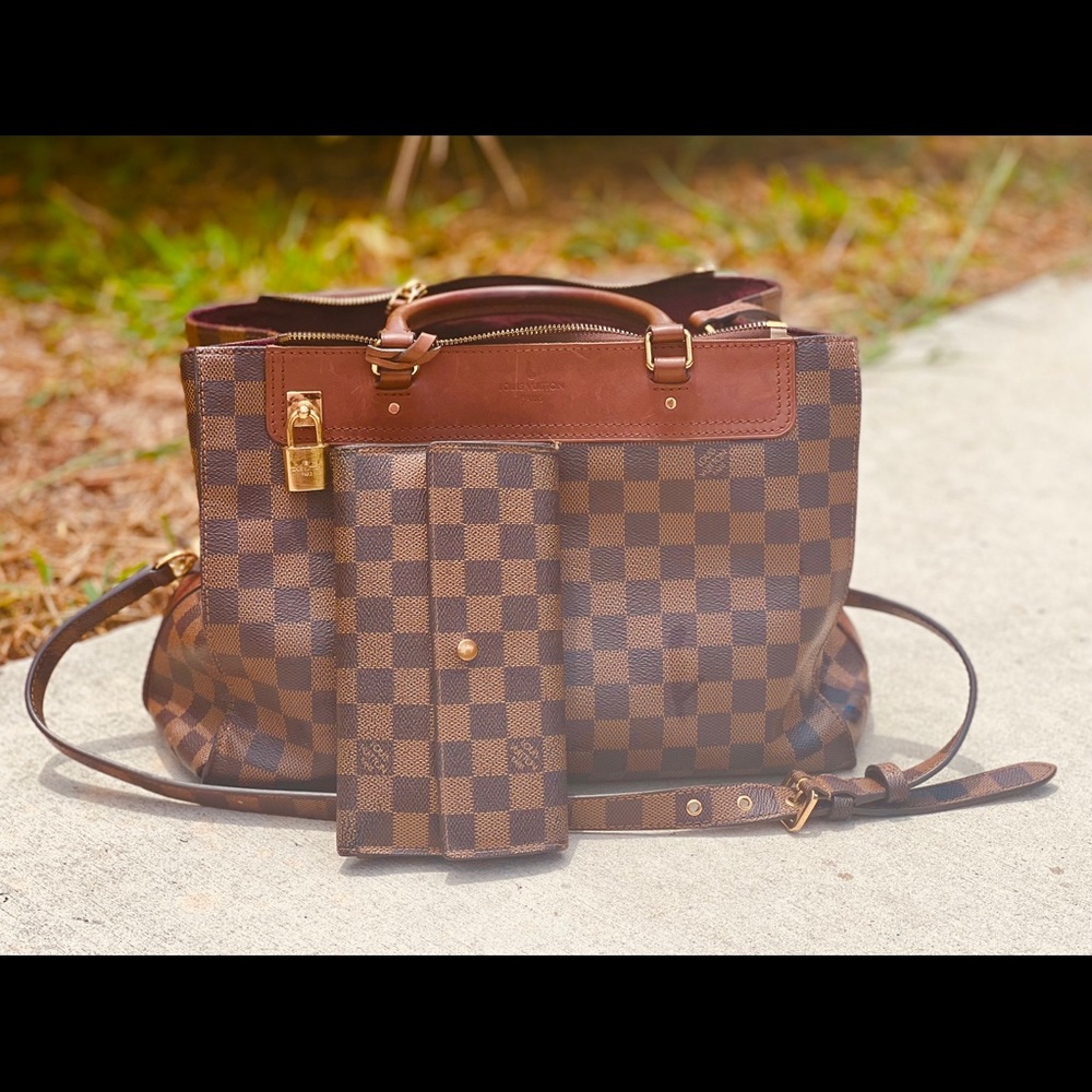 LOUIS VUITTON Damier Ebene with wallet